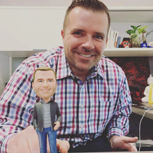 Load image into Gallery viewer, Custom Bobbleheads Fully Body Customizable 1 Person  With Engraved Text