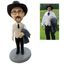 Load image into Gallery viewer, Custom Bobbleheads Fully Body Customizable 1 Person  With Engraved Text