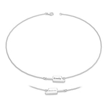 Load image into Gallery viewer, 定制设计器-自定义银材质雪糕刻字儿童手链银色-KSL158(B2B)