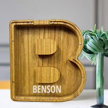 Load image into Gallery viewer, MM-刻字木质存钱罐摆件CBS793A-CBS793Z