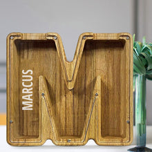 Load image into Gallery viewer, MM-刻字木质存钱罐摆件CBS793A-CBS793Z