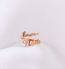 Load image into Gallery viewer, 定制设计器-名字戒指-B2BZR813,B2BJZR813,B2BGZR813(B2B)