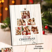 Load image into Gallery viewer, 定制-传图刻字圣诞主题相框-CBS5888