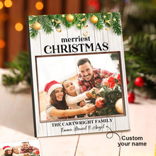 Load image into Gallery viewer, 定制-传图刻字圣诞主题相框-CBS5888