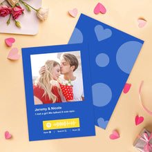 Load image into Gallery viewer, Custom Spotify Code Music Cards Multicolors Cards For Valentine's Day Cards ForAnniversary