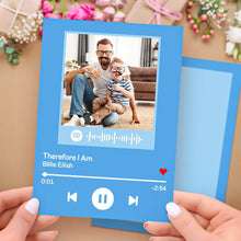 Load image into Gallery viewer, Custom Spotify Code Music Cards With Your Photo