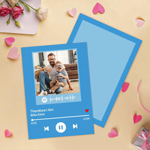 Load image into Gallery viewer, Custom Spotify Code Music Cards With Your Photo