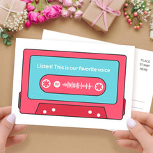 Load image into Gallery viewer, Custom spotify code Music Cards Magnetic Tape Style