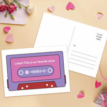 Load image into Gallery viewer, Custom spotify code Music Cards Magnetic Tape Style