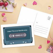 Load image into Gallery viewer, Custom spotify code Music Cards Magnetic Tape Style