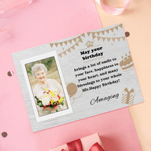 Load image into Gallery viewer, Birthday Gifts Custom Crochet Doll from Photo Handmade Look alike Dolls with Personalized Name Card