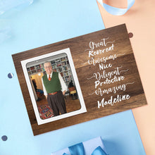 Load image into Gallery viewer, Gifts for Grandpa Custom Crochet Doll from Photo Handmade Look alike Dolls with Personalized Name Card