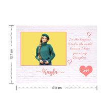 Load image into Gallery viewer, Custom Crochet Doll from Photo Handmade Look alike Dolls Gifts for Daughter from Dad with Personalized Name Card