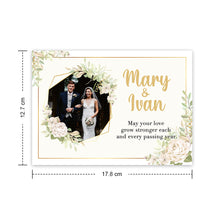 Load image into Gallery viewer, Gifts for Wedding Couple Custom Crochet Doll from Photo Handmade Look alike Dolls with Personalized Name Card