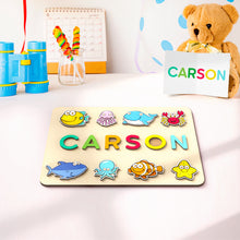 Load image into Gallery viewer, 动物版名字拼图积木