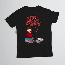 Load image into Gallery viewer, Personalized T-Shirt Dog Mom Red Pattern Chibi Girl Mother's Day Gift