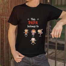 Load image into Gallery viewer, Personalized Name Cartoon T-Shirt(卡通-小孩-T恤)