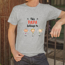 Load image into Gallery viewer, Personalized Name Cartoon T-Shirt(卡通-小孩-T恤)