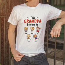 Load image into Gallery viewer, Personalized Name Cartoon T-Shirt(卡通-小孩-T恤)