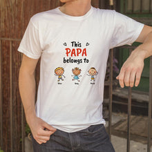 Load image into Gallery viewer, Personalized Name Cartoon T-Shirt(卡通-小孩-T恤)
