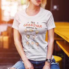 Load image into Gallery viewer, Personalized Name Cartoon T-Shirt(卡通-小孩-T恤)