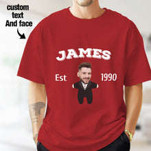 Load image into Gallery viewer, 2DminimeT恤功能开发-Custom Face Minime T-shirt Personalized Name and Year