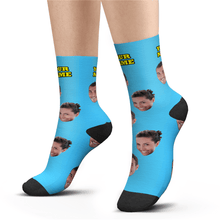 Load image into Gallery viewer, Custom Face Socks With Your Text - MyFaceSocks