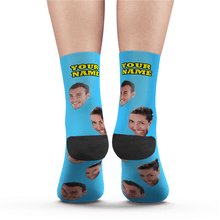 Load image into Gallery viewer, Custom Face Photo Colorful Socks