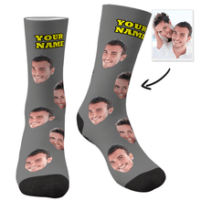 Load image into Gallery viewer, Custom Face Photo Colorful Socks