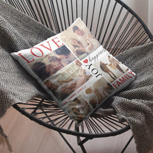 Load image into Gallery viewer, Custom Photo Pillow Love Joy Family Pillow Gifts for Family(Square)