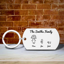 Load image into Gallery viewer, 家庭卡通钥匙扣