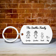 Load image into Gallery viewer, 家庭卡通钥匙扣