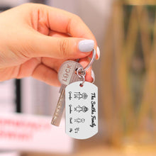 Load image into Gallery viewer, 家庭卡通钥匙扣