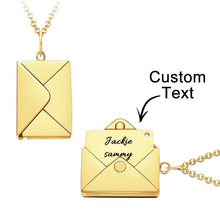 Load image into Gallery viewer, MM-刻字信封项链TGKNL826