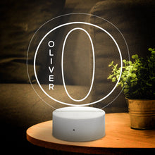 Load image into Gallery viewer, MM-刻字字母灯白底座XHD222A-XHD222Z