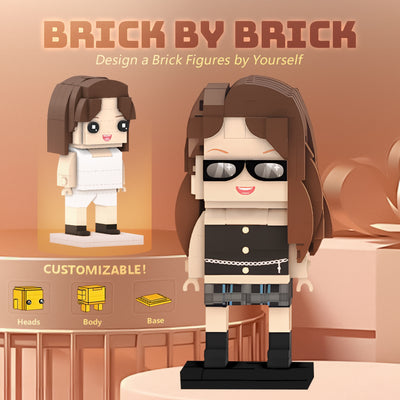 Custom Head Brick Figures Personalized Brick Figures Small Particle Block Toy Birthday Gifts