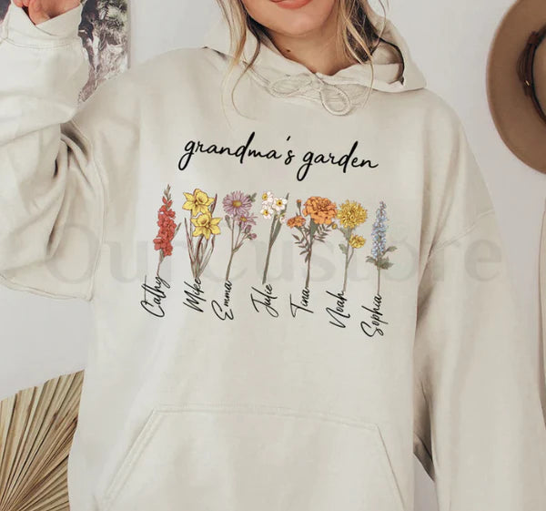 定制-选花刻字成人卫衣