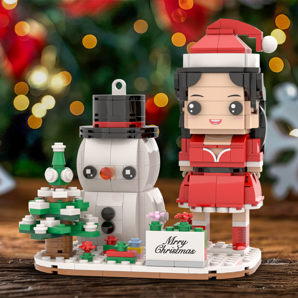 方仔+圣诞雪人底座刻字KIT-218494