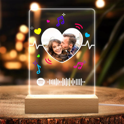 Spotify Code Color Light(木质底座)