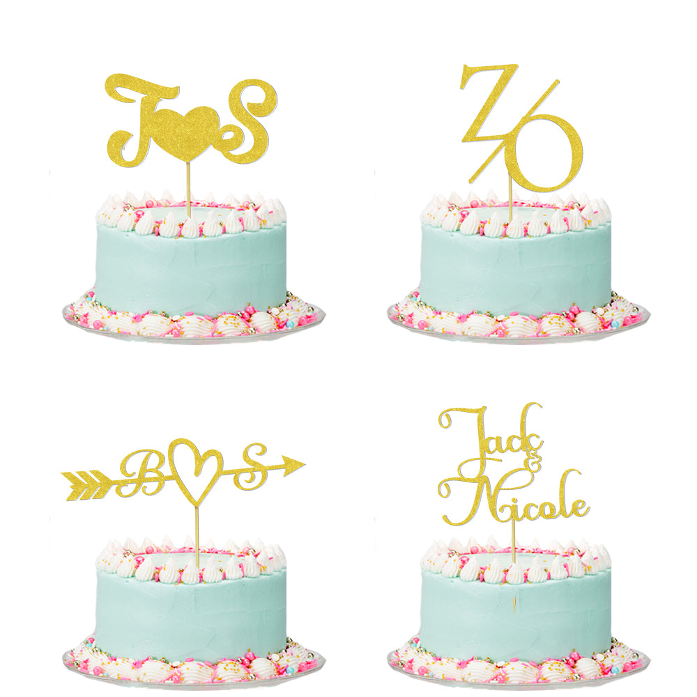 闪卡婚礼蛋糕插签CBS4934A