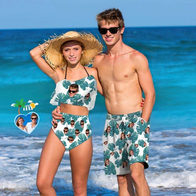 定制-抠头情侣泳衣套装-KIT-17693