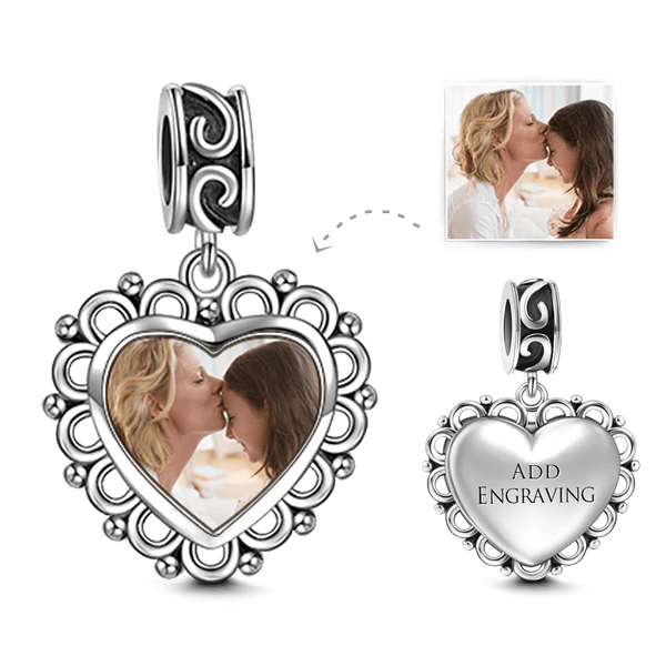 SF迁移-心形传图可选刻字项链C025B