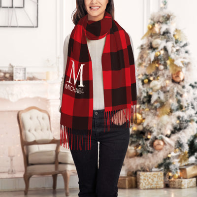 刻字-仿羊绒围巾-CNC021