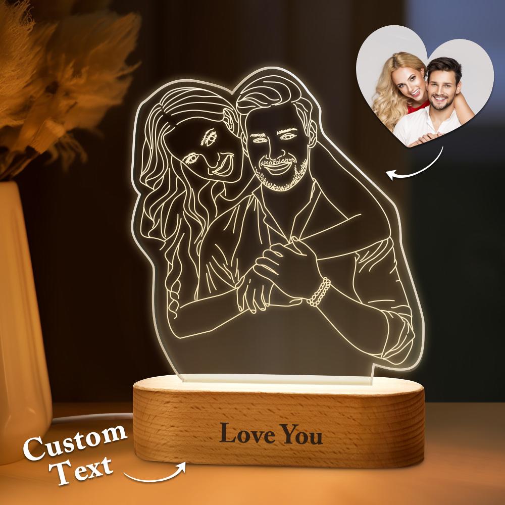 线条夜灯刻字底座XHD4864