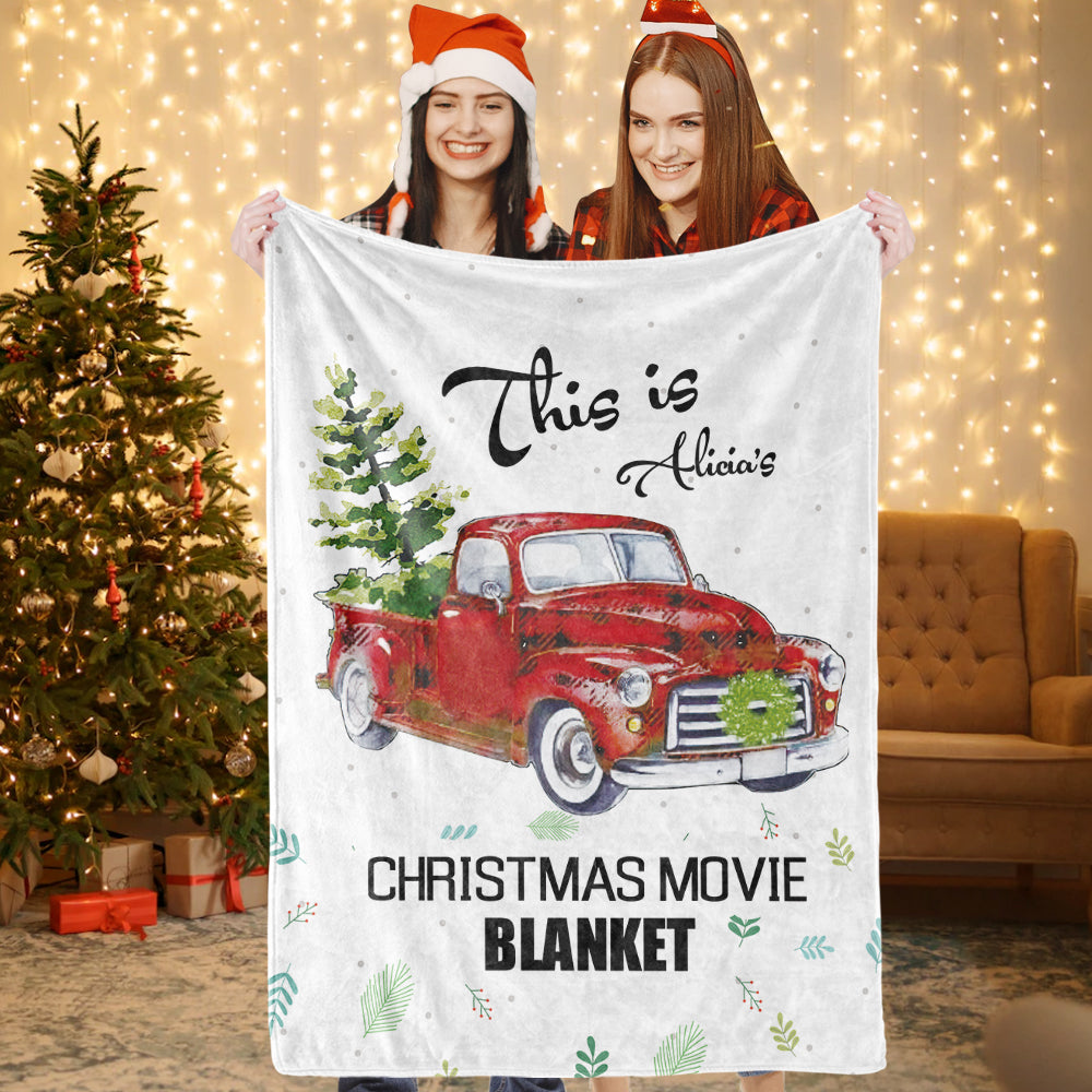 圣诞节毯子刻字