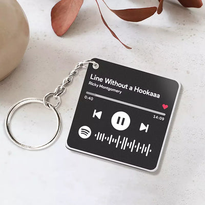 定制-传图音码刻字黑白钥匙扣-SKL2130