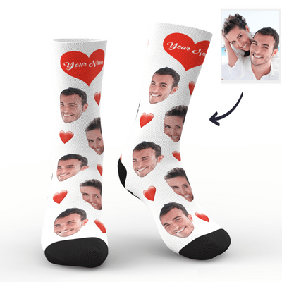 抠头刻字爱心袜子-CWZ002Z/CWZ002YZ