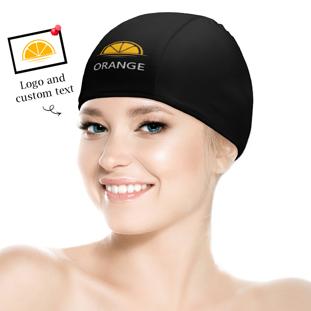 Custom Logo Swimming Cap Personalized Swim Caps Swimming Hats for Men Women