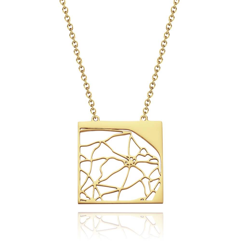 定制地图功能项链SSL-2270-0001