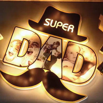 白亚克力胡子夜灯-SNGS-2245-0001